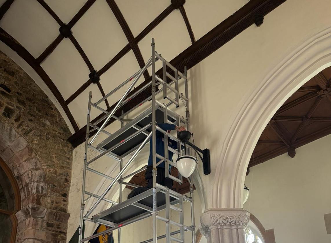 EICR Inspection in Mid Devon – Safe High-Level Electrical Access in Historic Buildings