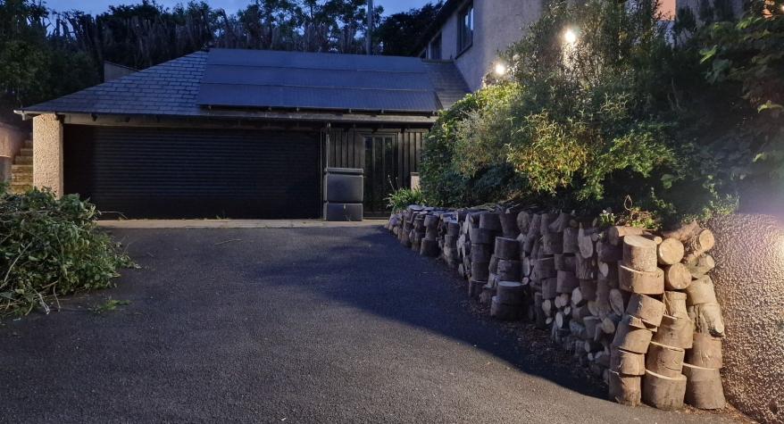 Driveway Lighting Installed by Two Moors Electrical, Tiverton