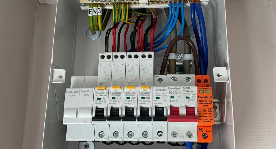 New consumer unite fitted by Two Moors Electrical Devon