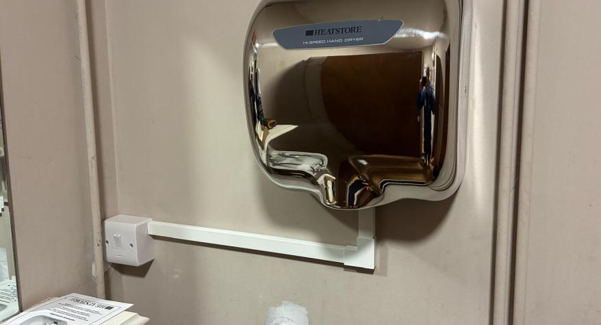 Heated Hand Dryer Install, Devon