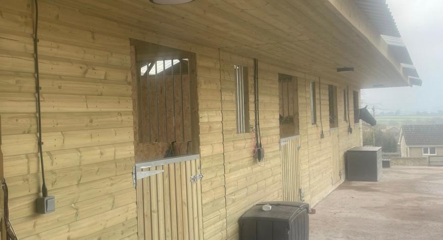 Horse Stable Lighting & Power in Devon